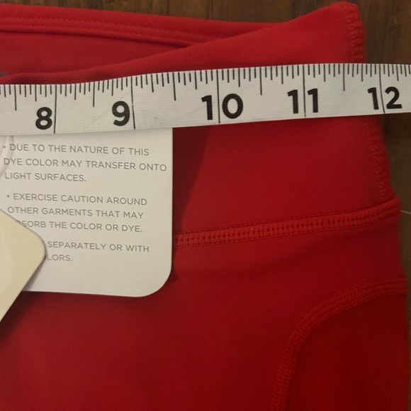 High-wasted Cherry Red Leggings Pureluxe Mesh Fabletics NWT - Picture 5 of 8